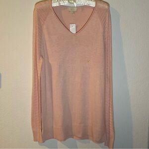 LOFT Blush V-Neck Women's Sweater